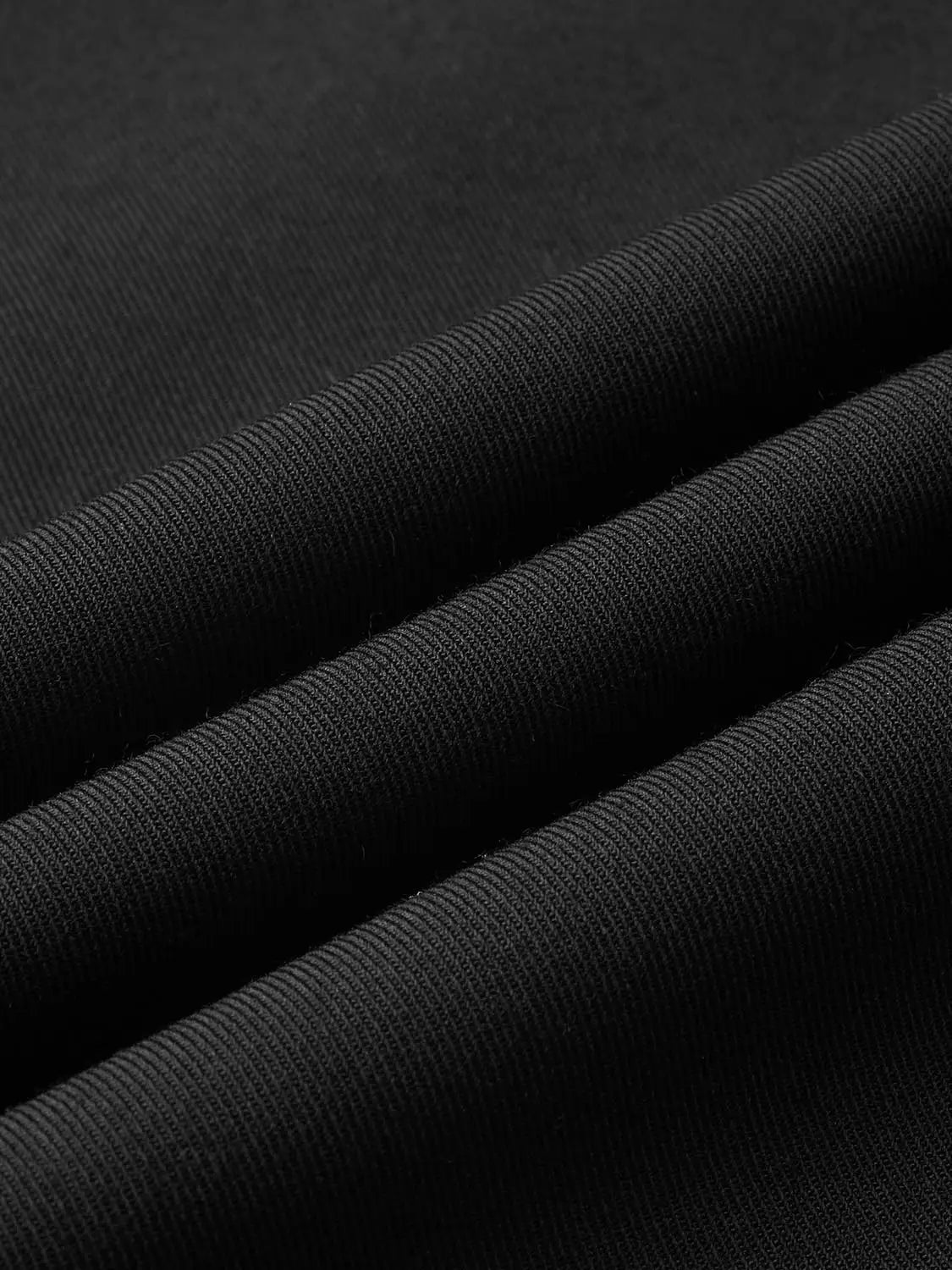 Flared pants by Urban Revivo in black textured fabric