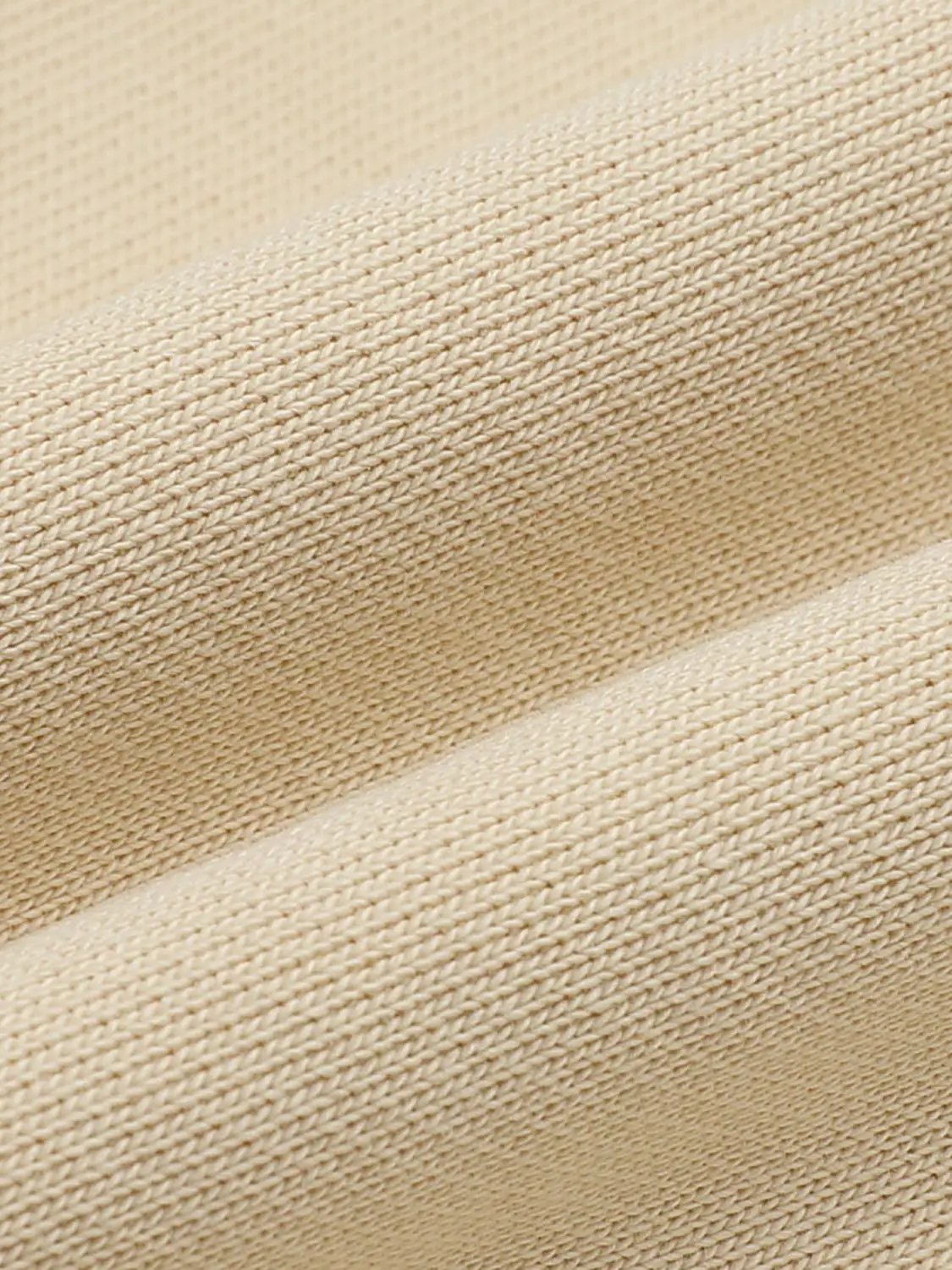 Straight-Leg Pants in beige knit fabric by Urban Revivo Fashion