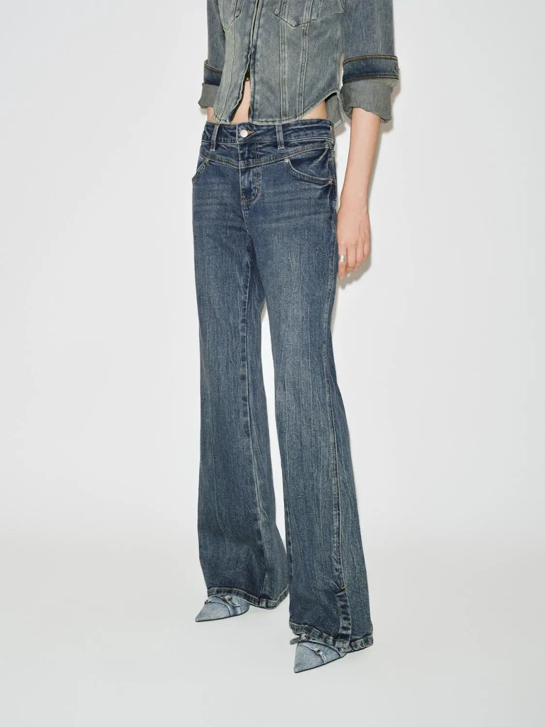Flare Leg Jeans by Urban Revivo Fashion