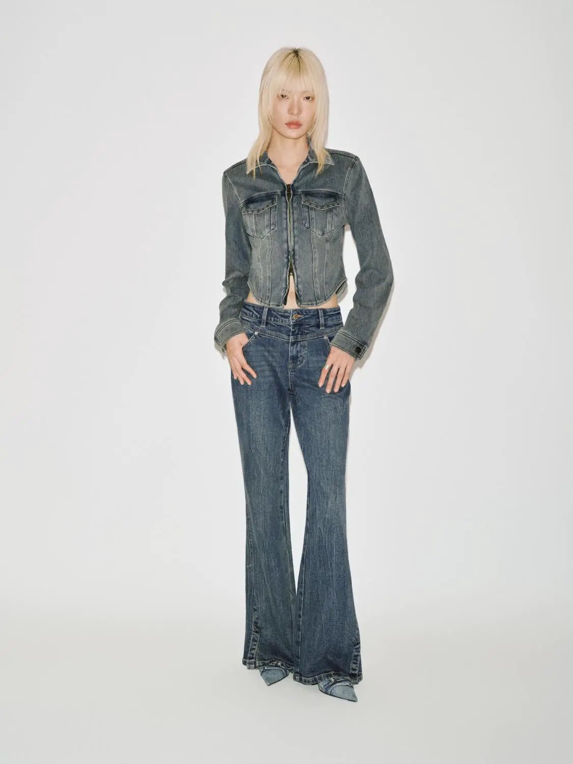 Flare Leg Jeans by Urban Revivo Fashion