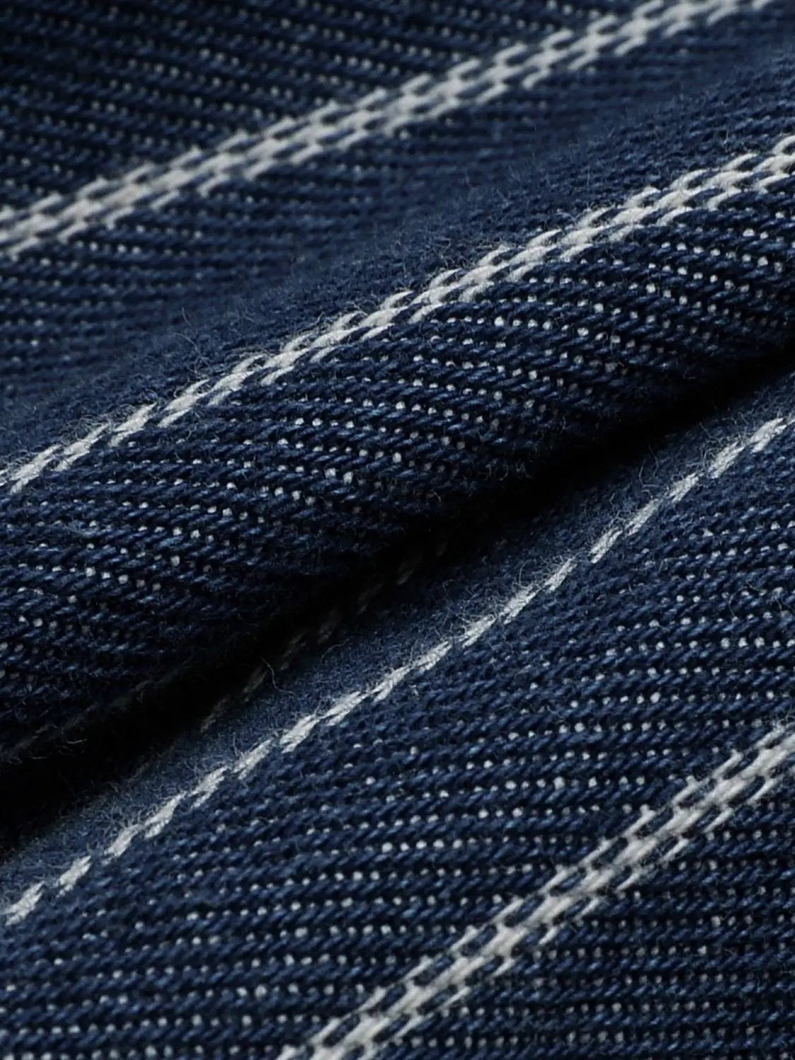 Denim Dress by Urban Revivo Fashion: indigo denim with white contrast stitching close-up