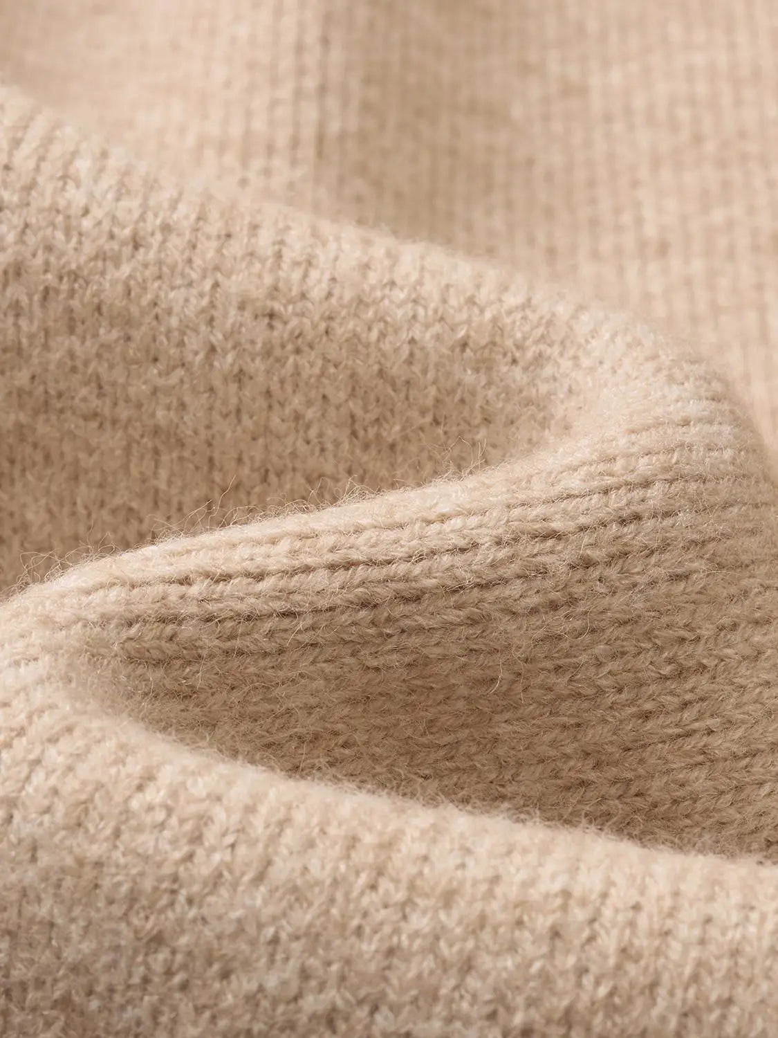 Knit jacket in beige knit fabric by Urban Revivo Fashion