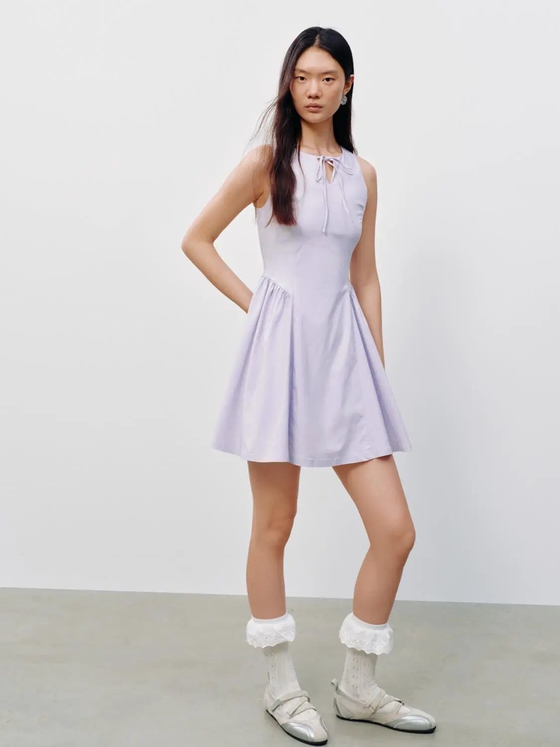 Sleeveless A-Line Midi Dresses by Urban Revivo Fashion