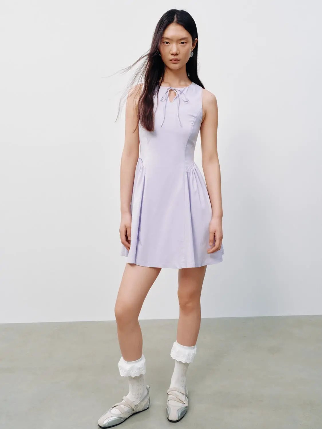 Sleeveless A-Line Midi Dresses by Urban Revivo Fashion