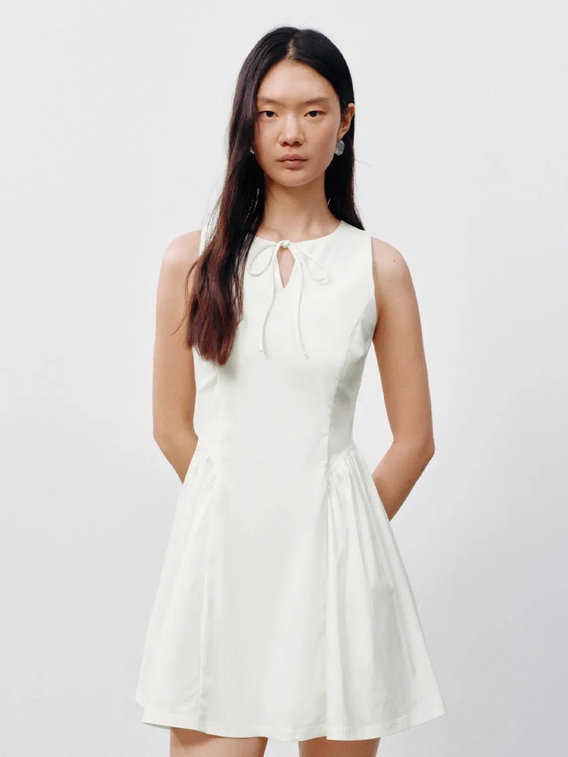 Sleeveless A-Line Midi Dresses by Urban Revivo Fashion