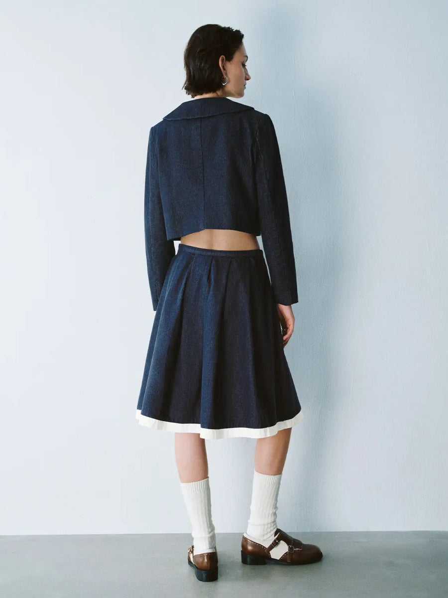 5011336 Grey Peter Pan Collar Jumper