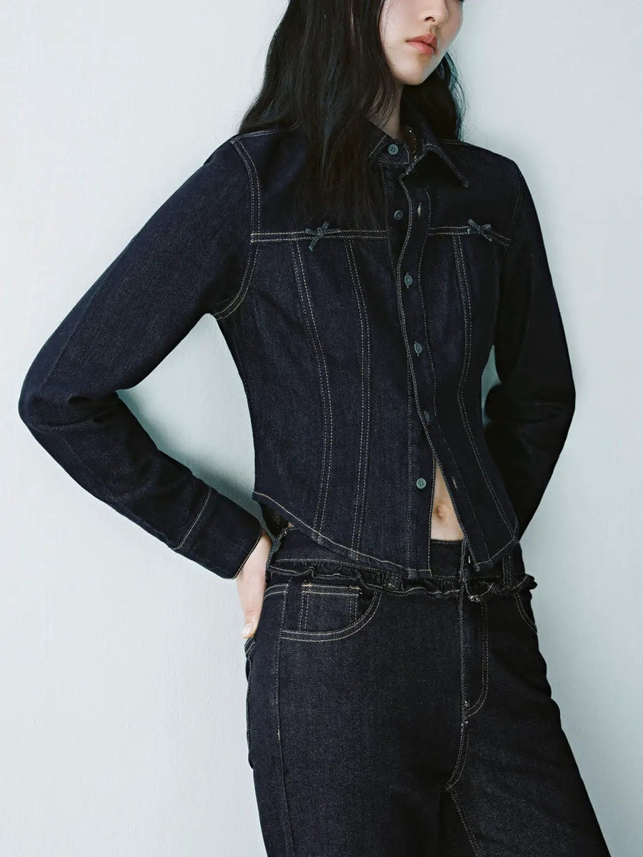 Denim Sleeves Tee