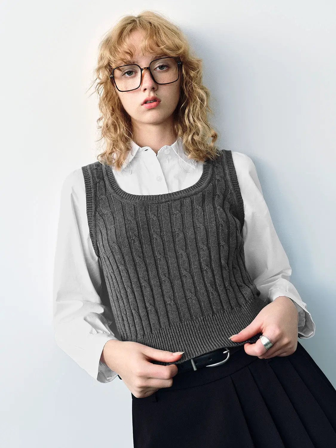 2 In 1 Knitted T-Shirt by Urban Revivo Fashion