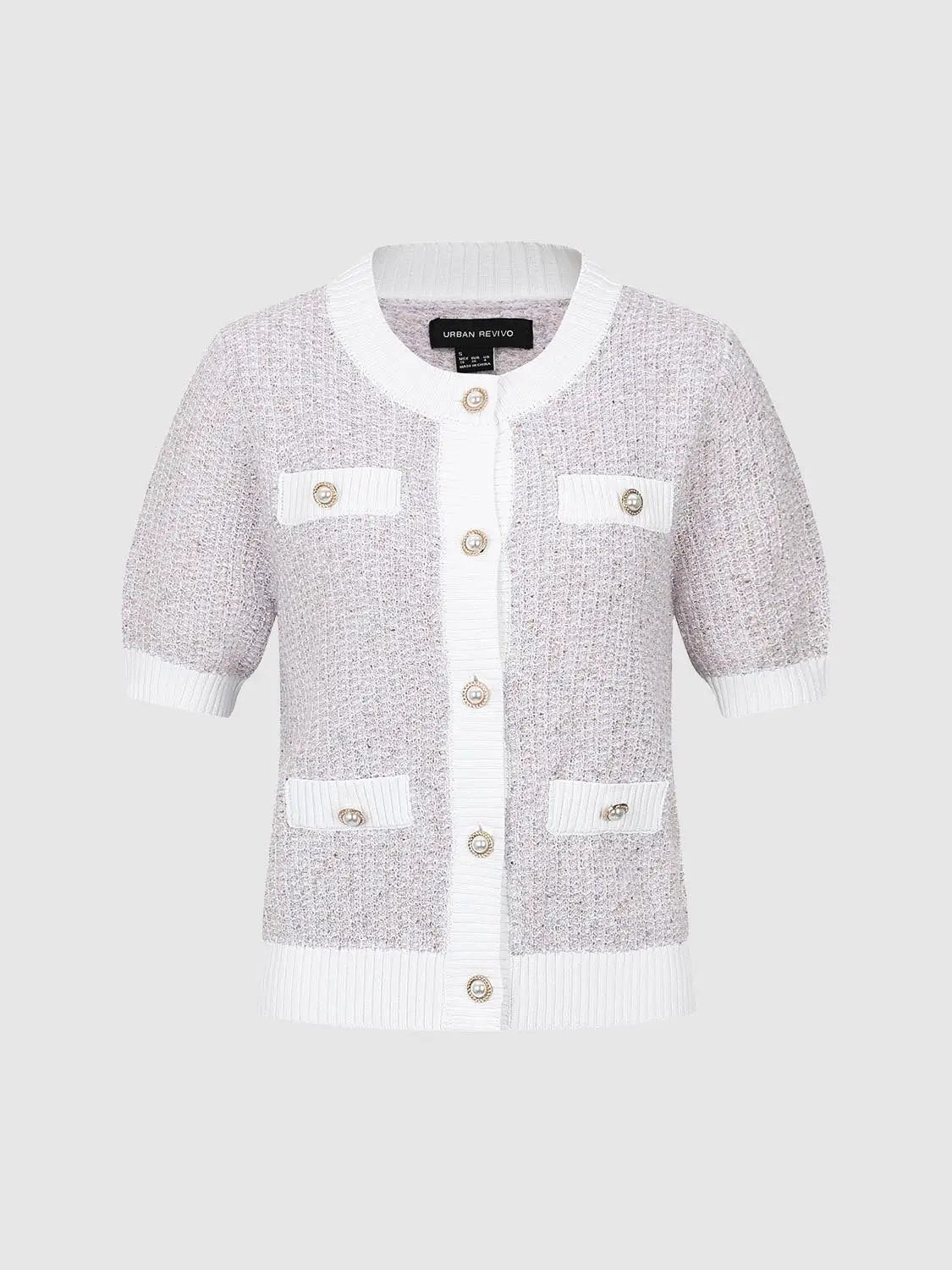 Contrast Trim Cardigan by Urban Revivo Fashion