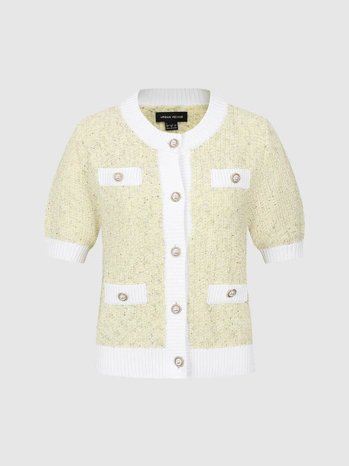 Contrast Trim Cardigan by Urban Revivo Fashion