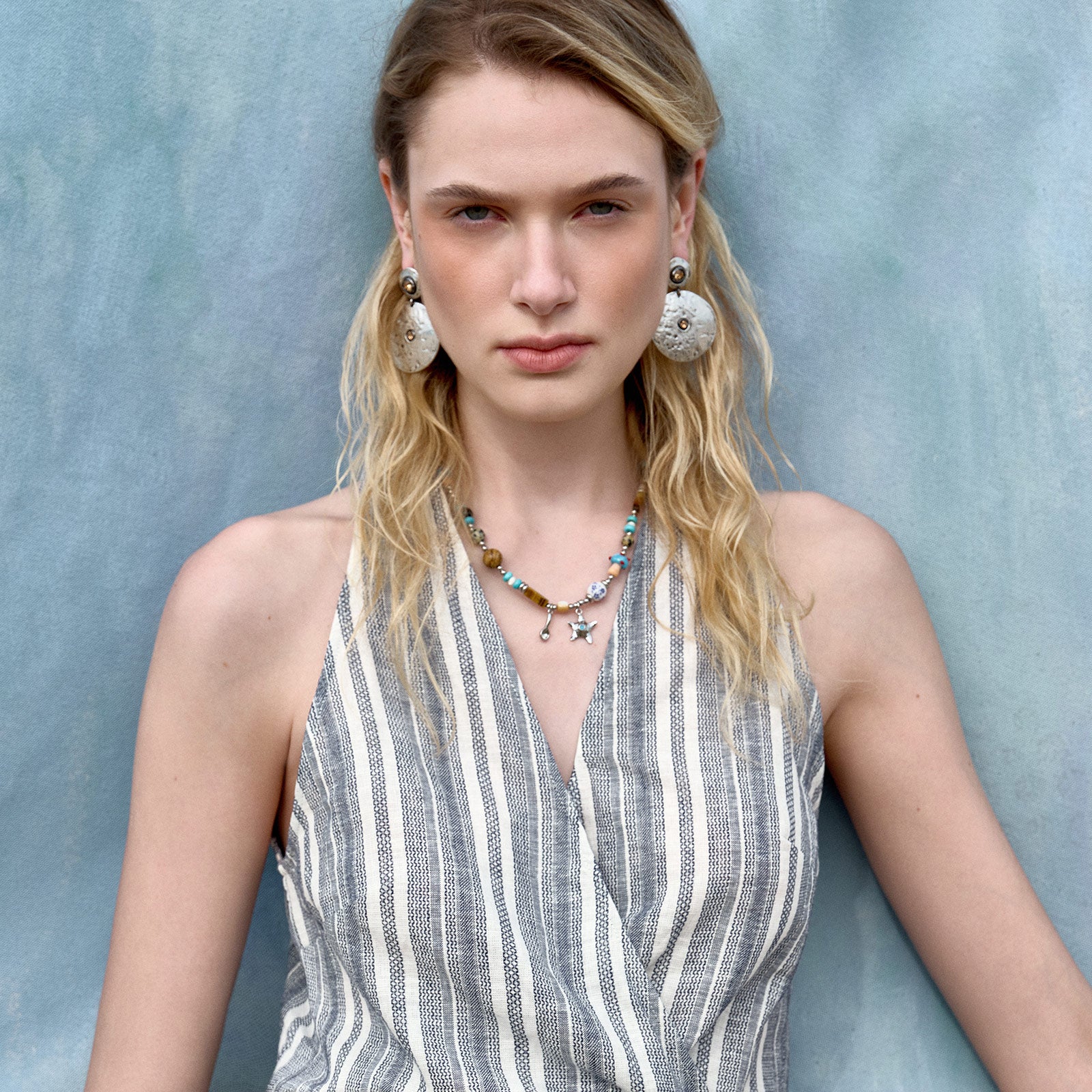 Pastel Stripe Cotton Spaghetti Strap Tank Top Casual – URBAN REVIVO