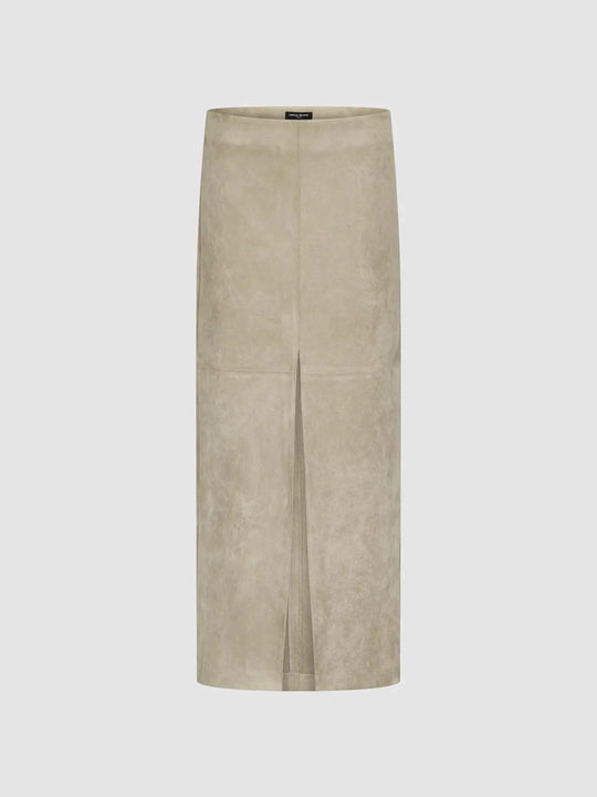Elastane Front Center Slit Skirt