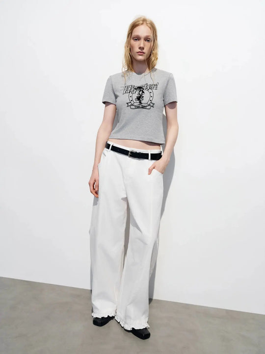 Cotton Graphic Print Short Sleeve T-Shirts