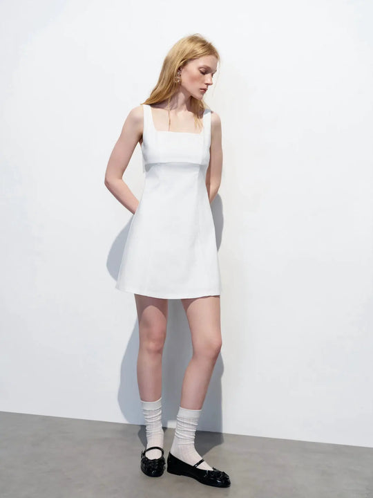 Viscose Thick Stretch Fabric Slight Stretch Dress