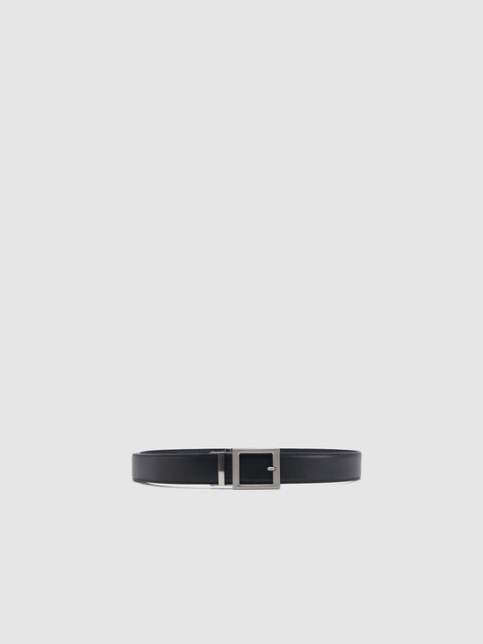 Silver Square Buckle Leather Belts