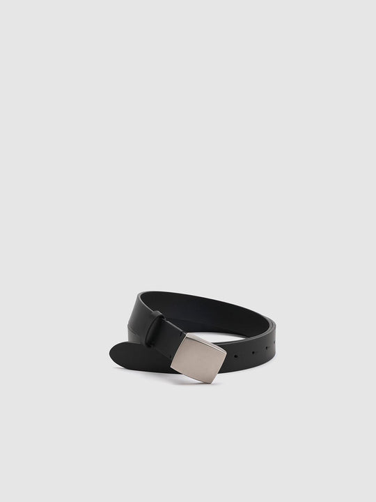Matte Square Buckle Leather Belts
