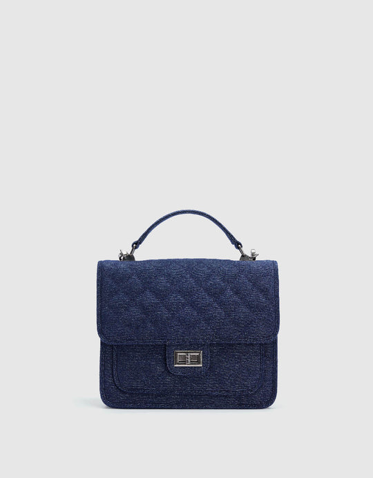 Rucksack aus geprägtem Denim