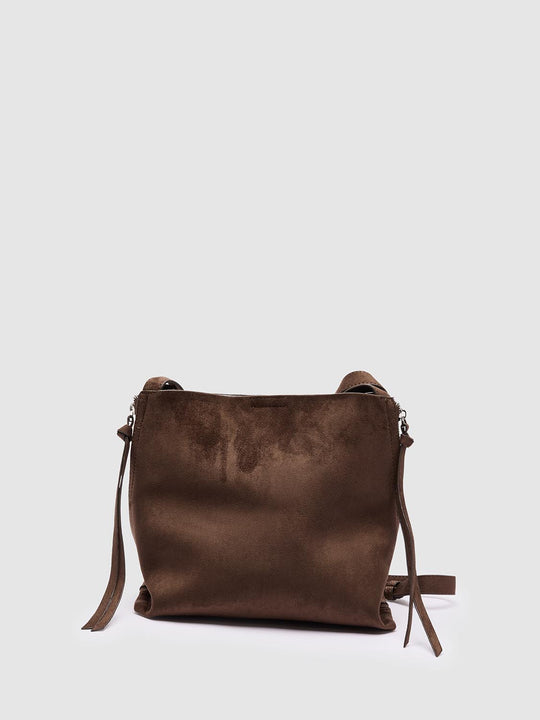 Bolsos cruzados de hombro con detalle de cordón de ante