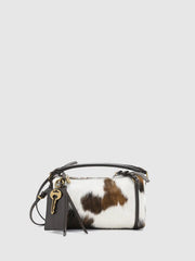 Cow Print Fluffy Shoulder Bag With Gold Hardware – URBAN REVIVO