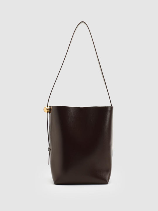 Faux Leather Bucket Shoulder Bags