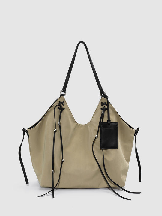 Oversize String Detail Shoulder Bags