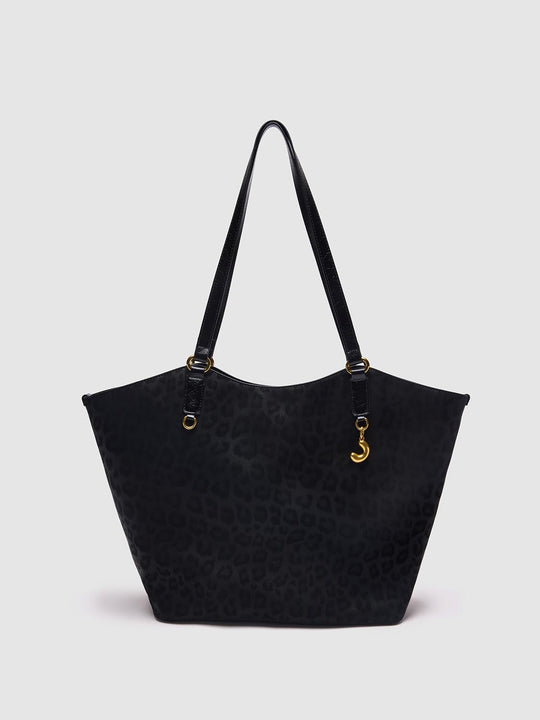 Leopard Print Detail Shoulder Bags