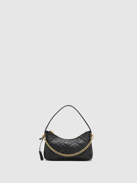 Quilted Faux Leather Chain Strap Chic Elegant Crossbody Handbags