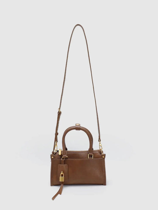 Sac convertible structuré à poignée supérieure avec détail cadenas