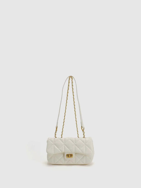 Quilted Chain Shoulder Satchel Bag