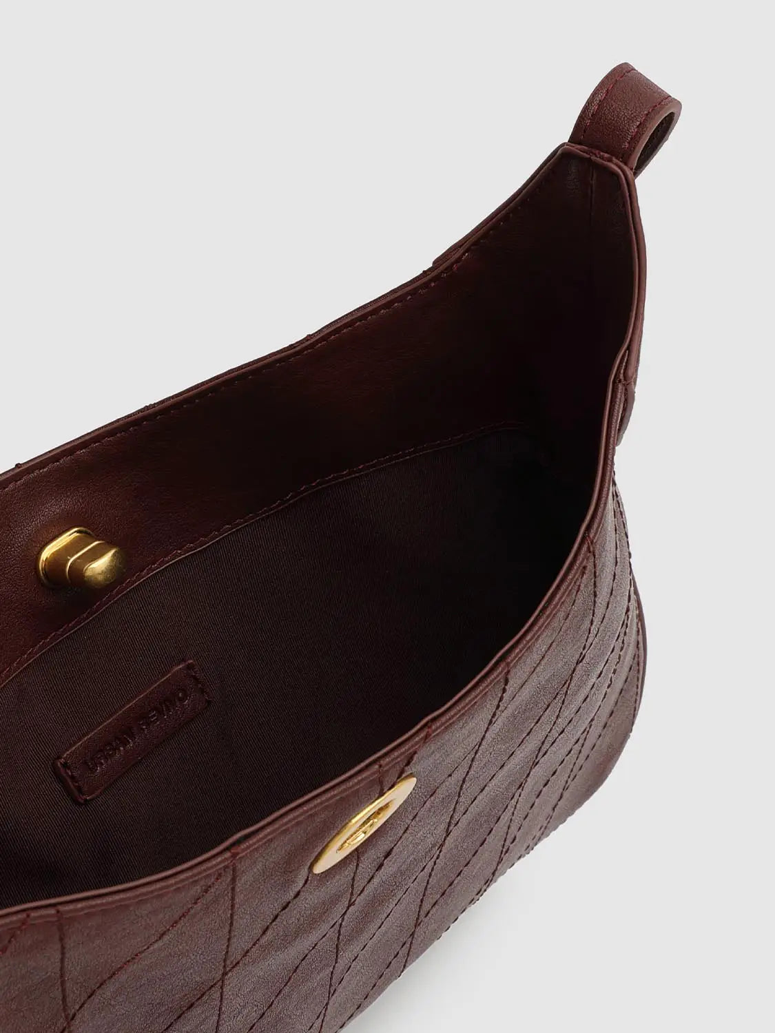 Shoulder bag Urban Revivo Fashion in brown quilted leather with gold-tone hardware
