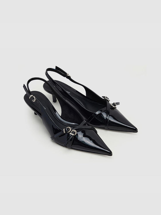 Escarpins slingbacks à bout pointu
