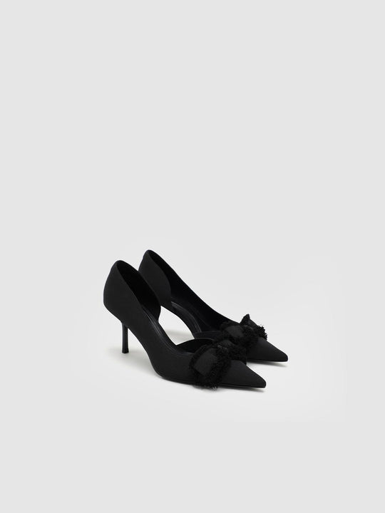 Point-Toe Heeled Pumps