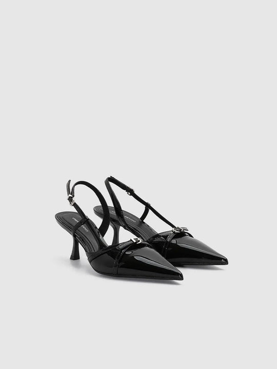 Slingback Mules Heel Pumps