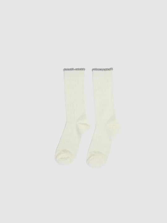 Calzini con orlo arricciato