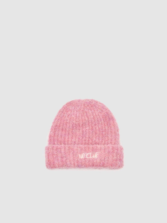 Embroidered Mix Knit Beanie Hats