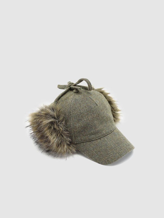 Blend Fluffy Ear Flap Wool Cap