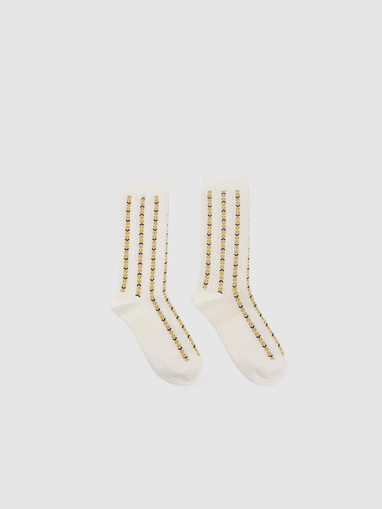 Floral Intarsia Ankle Socks