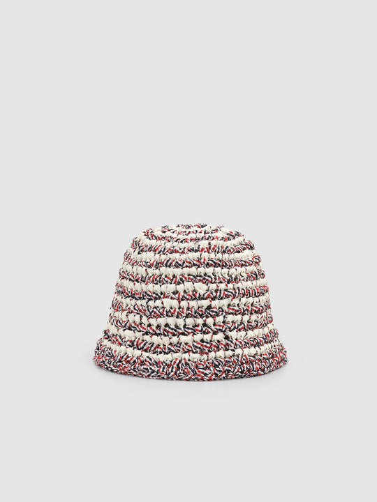 Striped Crochet Bucket Hats