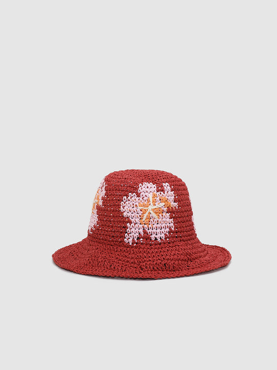 Floral Crochet Bucket Hats