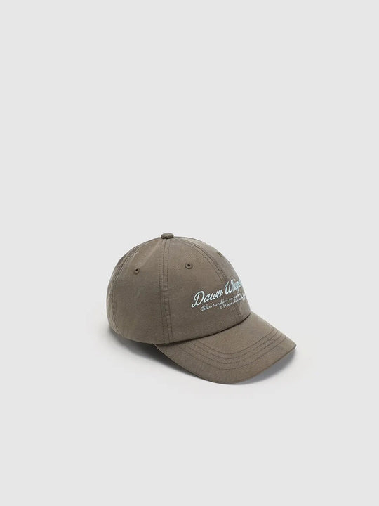 Embroidered Script Front Lyocell Blend Hat