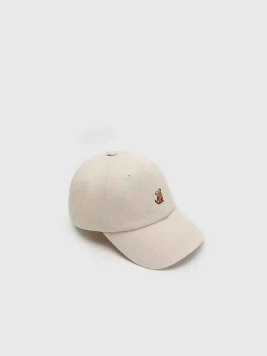 Embroidered Teddy Bear Cotton Baseball Cap