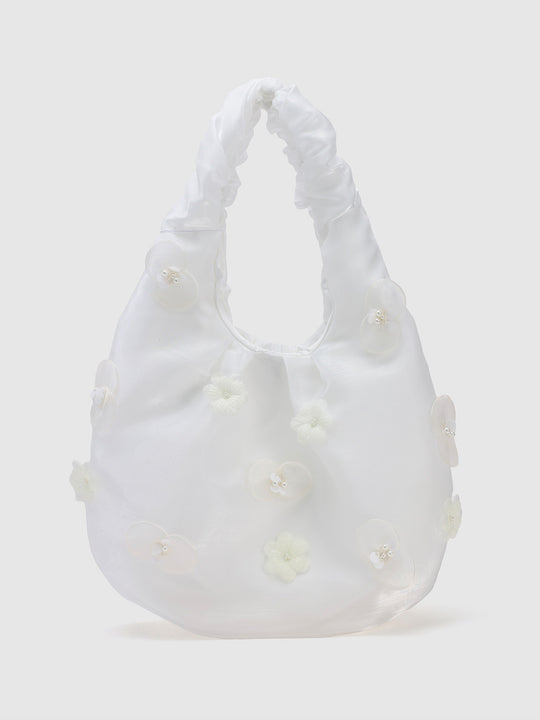 Bolsos de Hombro con Decoración de Flores