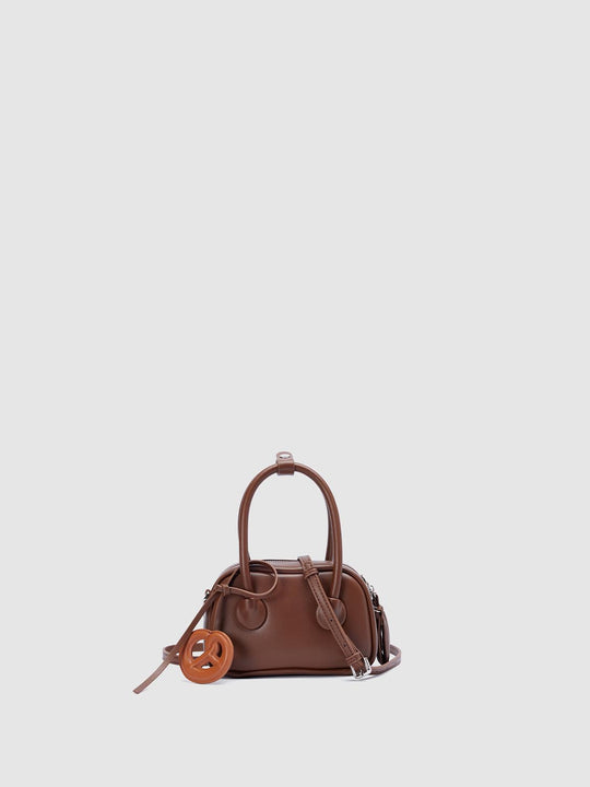 Boxy Vegan Leather Shoulder Bag