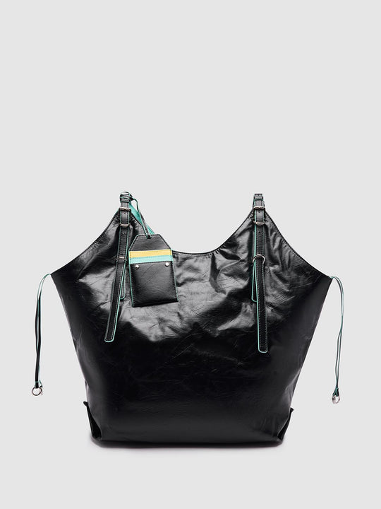 Große vegane Leder-Schultertaschen