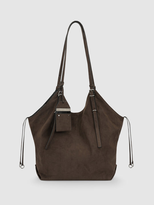 Grandes bolsos de hombro de cuero vegano