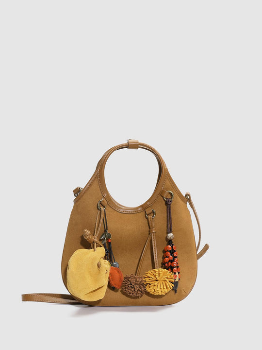 Charm Handle Shoulder Bags