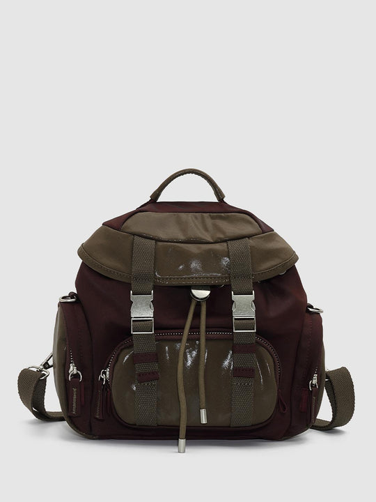 Contrast Buckle Detail Drawstring Mini Backpacks