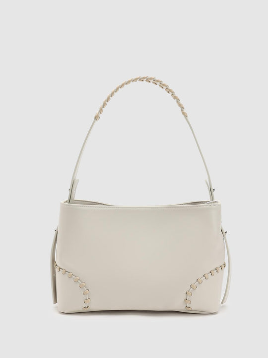 Faux Leather Stitch Detail Shoulder Bags