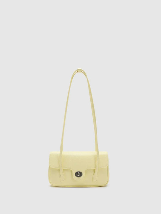 Faux Leather Minimalist Structured Shoulder Bags