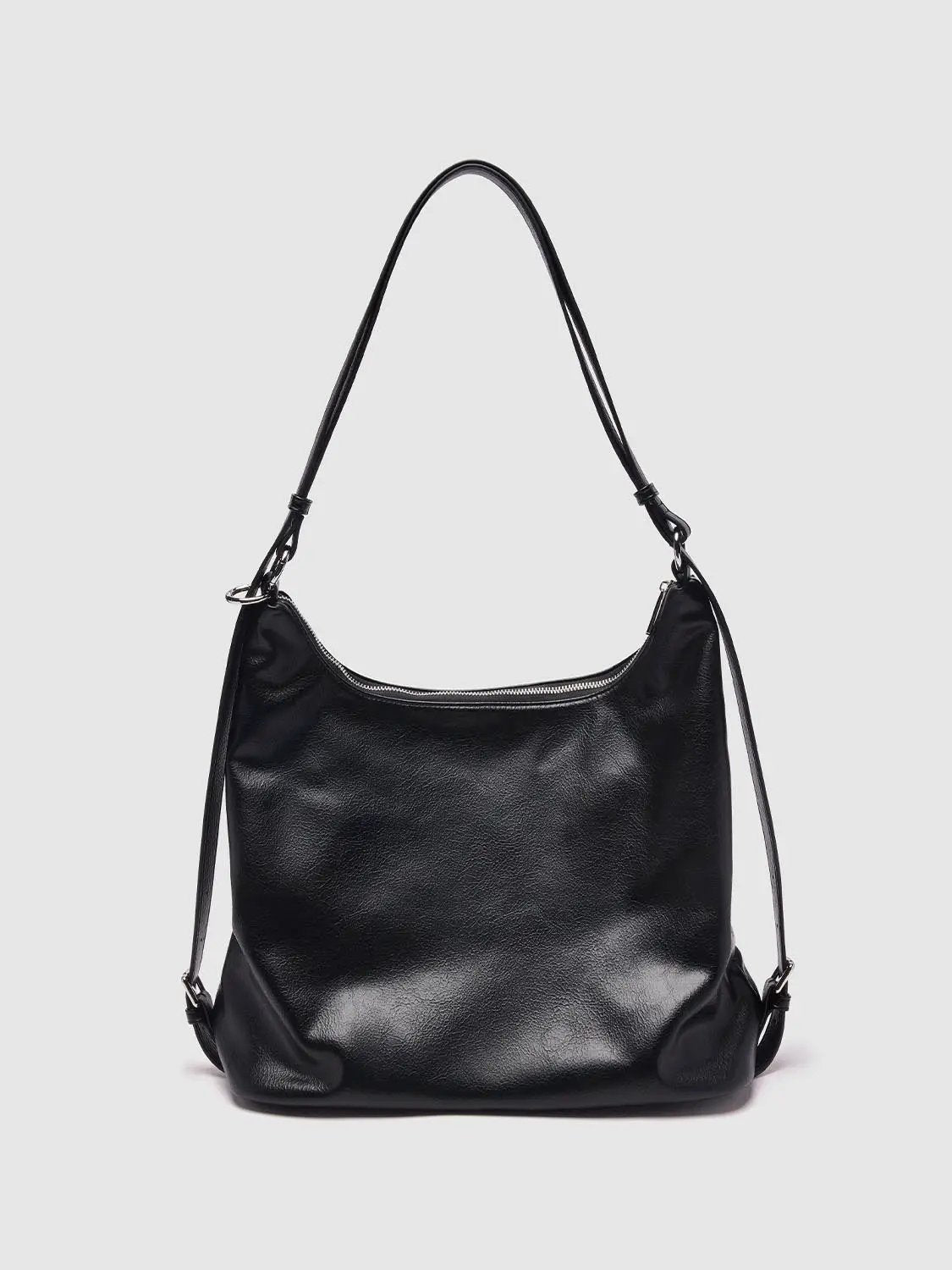 Faux Leather Multi-Pocket Shoulder Bags by Urban Revivo Fashion